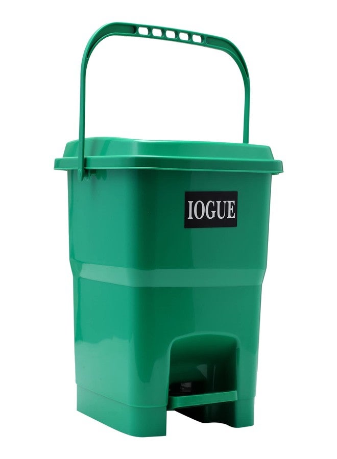 iogue سلة مهملات عصرية خفيفة الوزن من iogue للمنزل والمكتب سعة 15 لترًا (أخضر) - Image 2